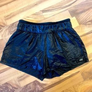 Alo Yoga Spandex Shorts with Overlay